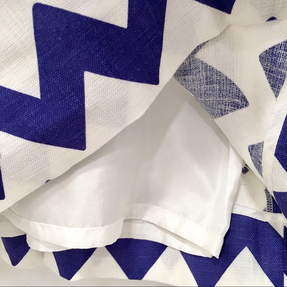 Kate Spade Blue & White Chevron Sheath Dress, 6 - Picture 4 of 8